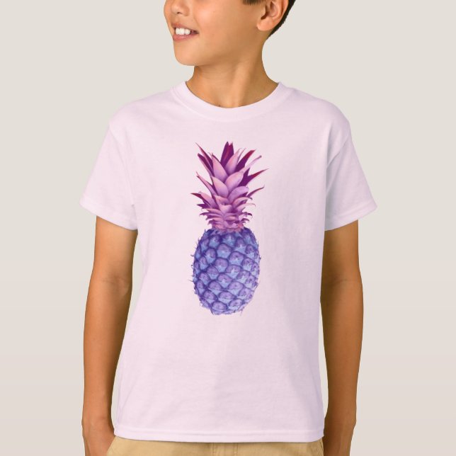 Camiseta Lilac y piña rosa (Anverso)