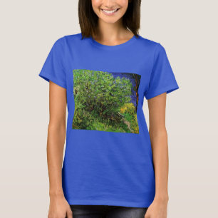 Camiseta Lilacs de Vincent van Gogh, Flores de Jardín Vinta