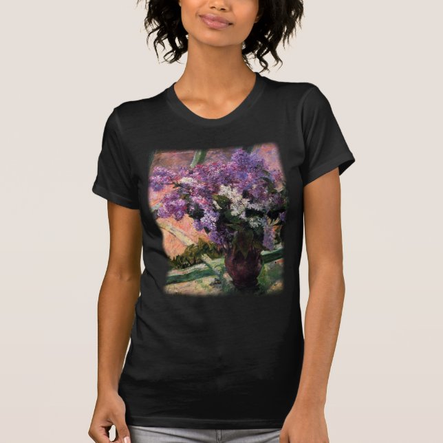 Camiseta Lilas en una ventana de Mary Cassatt (Anverso)