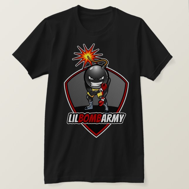 Camiseta LilBombArmy Ali Pose T Shirt Black (Anverso del diseño)