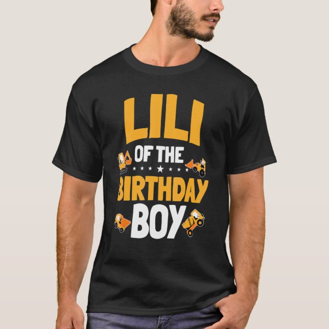 Camiseta Lili Bro Del Trabajador De Construcción Del Niño D (Anverso)