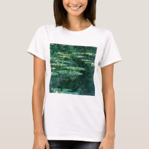 Camiseta LILLAS DE AGUA EN EL ESTANQUE VERDE de Claude Mone