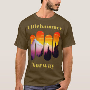 Camiseta Lillehammer esquí Noruega