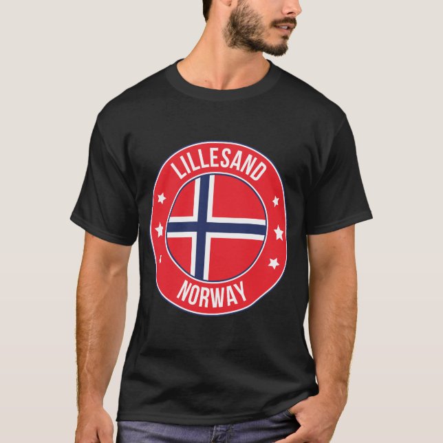 Camiseta Lillesand, ciudad de Noruega (Anverso)