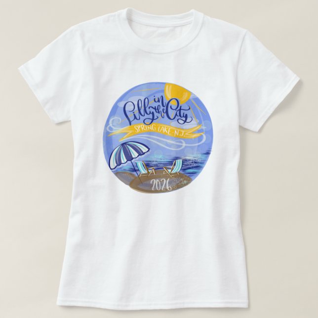 Camiseta Lilly en la Ciudad - Spring Lake, NJ  (Diseño del anverso)
