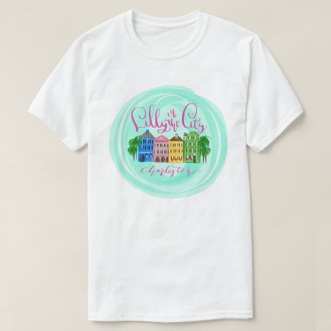 Camiseta Lilly in the City - Charleston (Diseño del anverso)