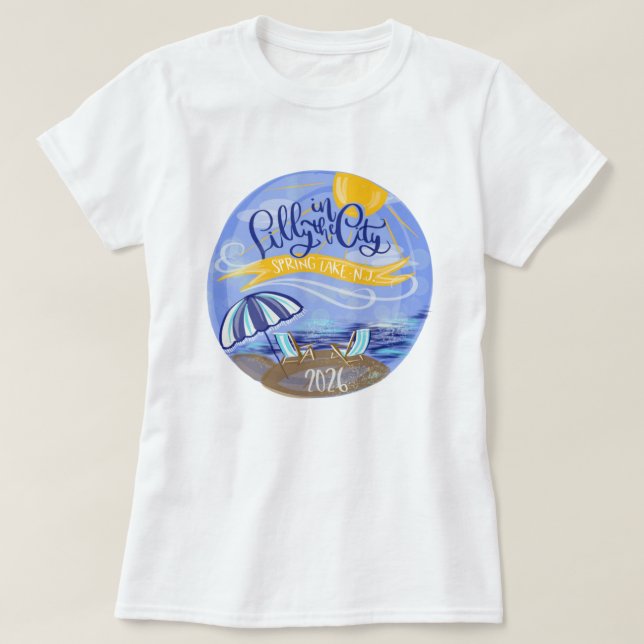 Camiseta Lilly in the City - Spring Lake, NJ - T-shirt (Diseño del anverso)