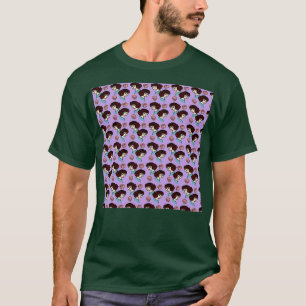 Camiseta lilo de patrón de chica pelirrojo