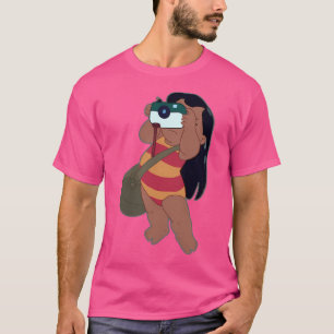 Camiseta Lilo Tomando Fotos En La Playa
