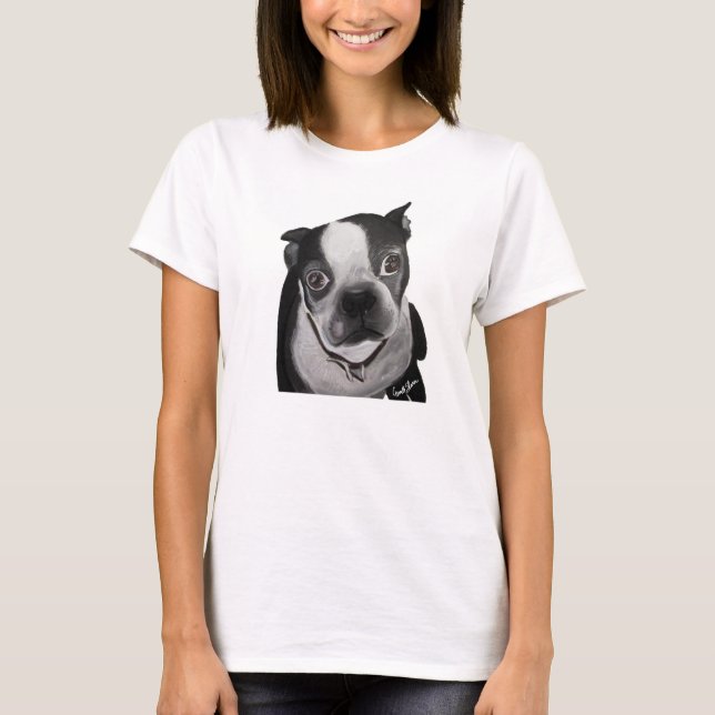 Camiseta Lily - Boston Terrier (Anverso)