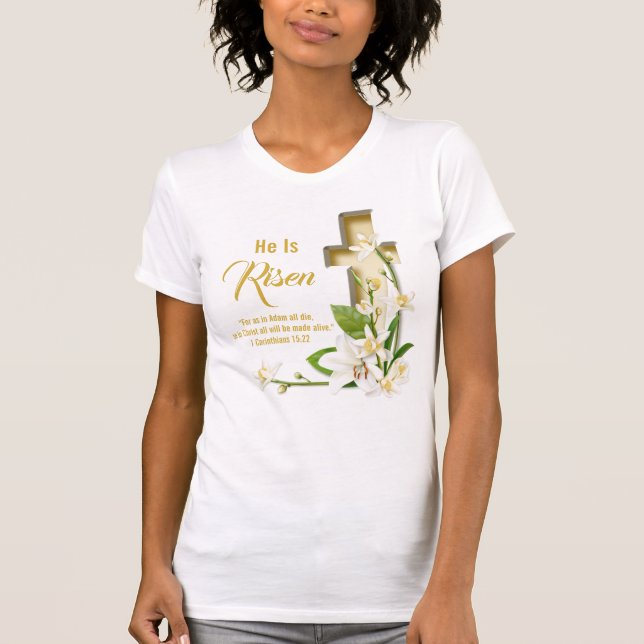 Camiseta Lily Cross Scripts Se Levanta (Anverso)