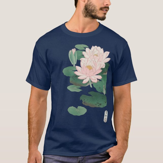 Camiseta Lily de agua florida por Ohara Koson T-Shirt (Anverso)