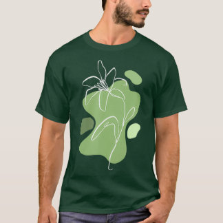 Camiseta Lily Flower Horticulturista Gardener Floral Line