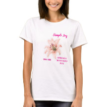 Lily Flower T-Shirt - Diseño floral estético