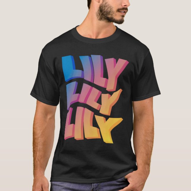 Camiseta Lily para primer nombre Lily (Anverso)