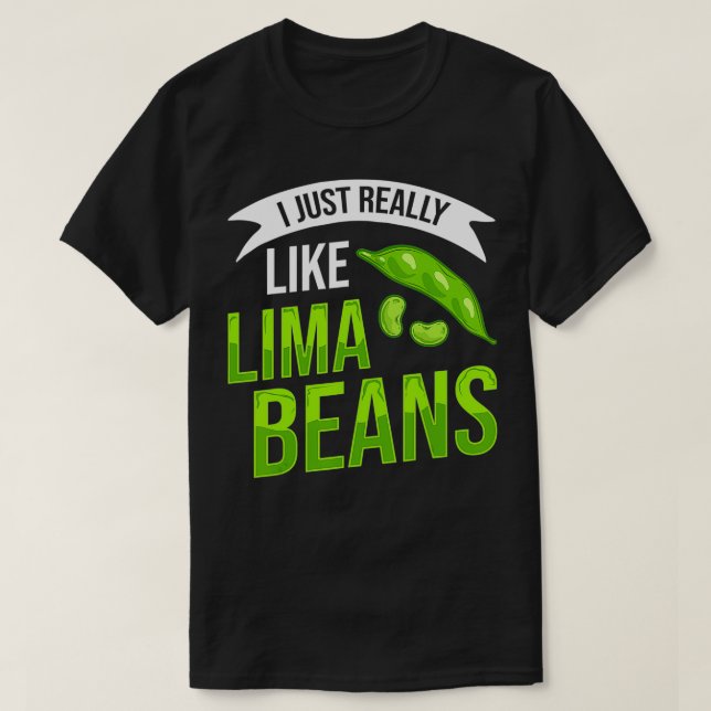 Camiseta Lima Beans Plant Growing Planting  (Diseño del anverso)