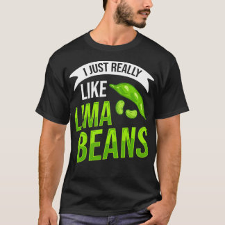 Camiseta Lima Beans Plant Growing Planting 
