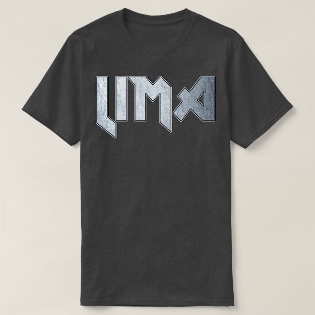 Camiseta Lima metalizado (Diseño del anverso)
