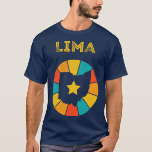 Camiseta Lima Ohio Vintage Molestias de recuerdo 1