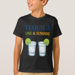 Camiseta Lima y sol divertidas vacaciones de verano bebiend