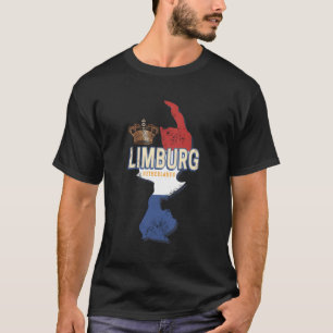 Camiseta Limburgo Países Bajos Map Dutch