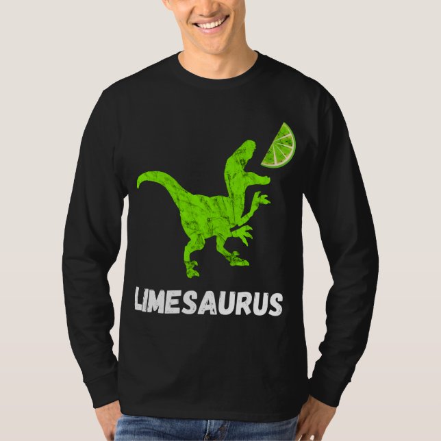 Camiseta Lime Dinosaurios Lemon Fruit Lemonade Cocktail Din (Anverso)