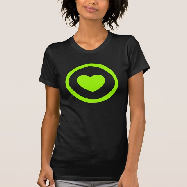 Camiseta Lime Green Heart (Anverso)