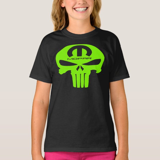 Camiseta Lime Green Mopar Punsiher Automovist Classic T-Sh (Anverso)
