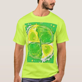 Camiseta Lime Green Spiral
