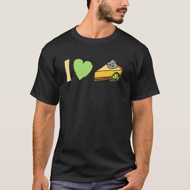 Camiseta lime I love Key lime Pie (Anverso)