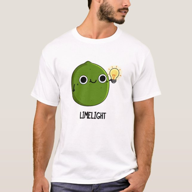 Camiseta Lime-light Funny Fruit Lime Pun (Anverso)