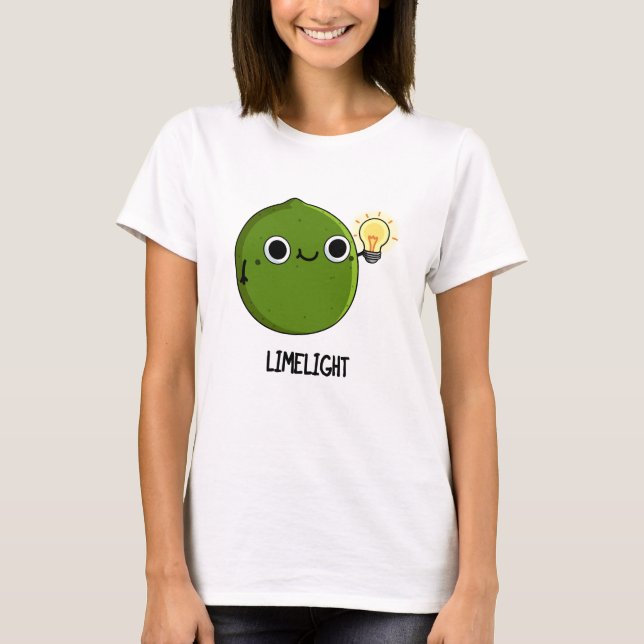 Camiseta Lime-light Funny Fruit Lime Pun (Anverso)