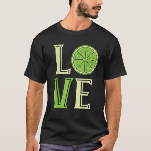 Camiseta Lime Love Lime Slice Citrus Fruit Summer Lime