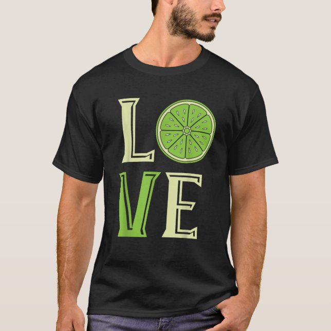 Camiseta Lime Love Lime Slice Citrus Fruit Summer Lime (Anverso)