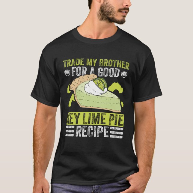 Camiseta Lime Pie Baker And demon Pie Dessert Florida Lemon (Anverso)