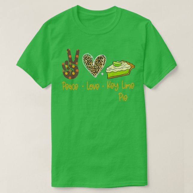 Camiseta Lime Pie de amor por la paz (Diseño del anverso)