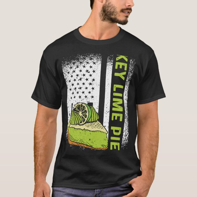 Camiseta Lime Pie de la tecla de la bandera estadounidense (Anverso)