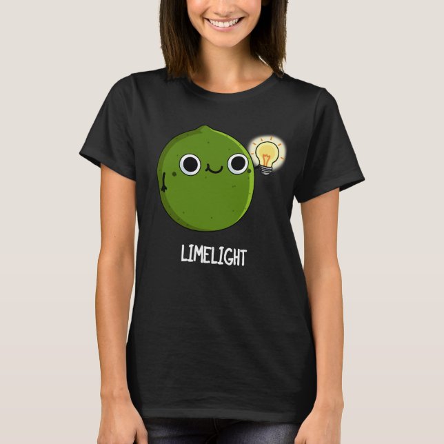 Camiseta Lime Pun Dark BG Fruit Funny Lime (Anverso)