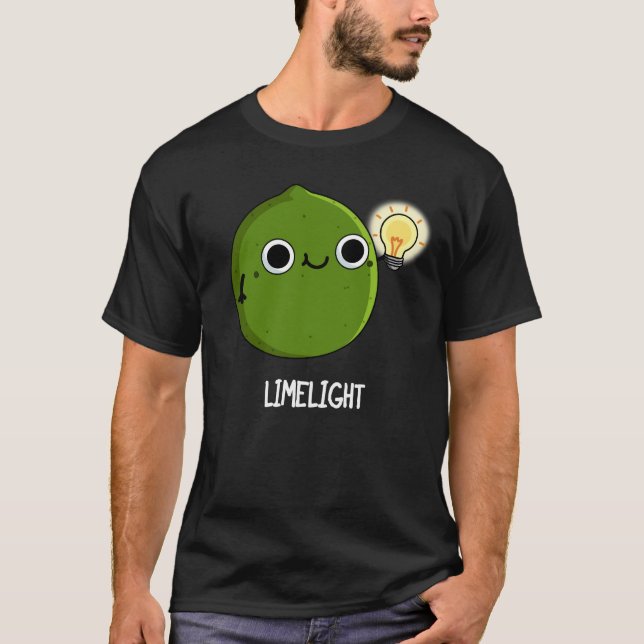 Camiseta Lime Pun Dark BG Fruit Funny Lime (Anverso)