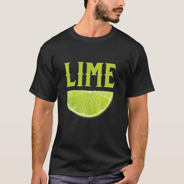 Camiseta Lime Wedge Halloween Grupo Costume DIY (Anverso)