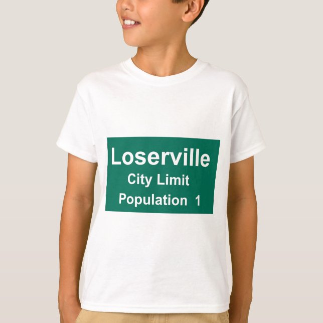 Camiseta Límite de ciudad de Loserville (Anverso)