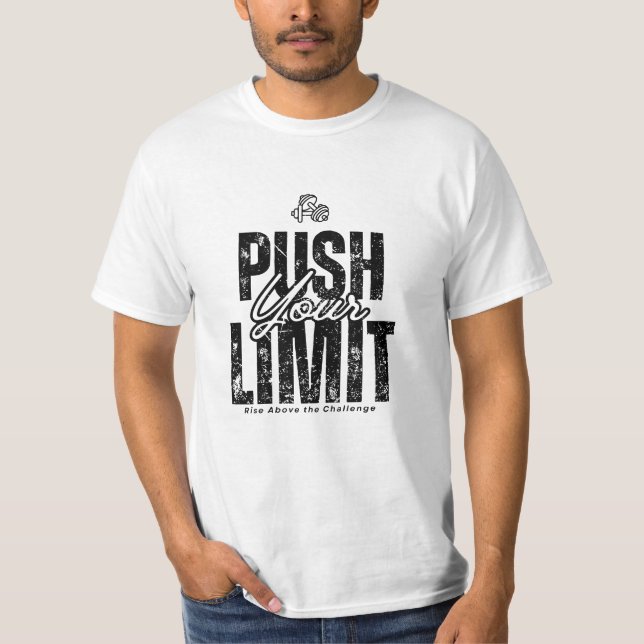 Camiseta Límite de inserción. Mejor Para Gym Rat Guy 🏋️ (Anverso)