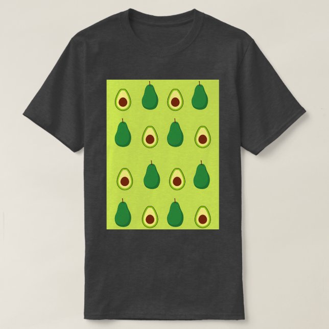 Camiseta Límite de patrón de aguacate (Diseño del anverso)
