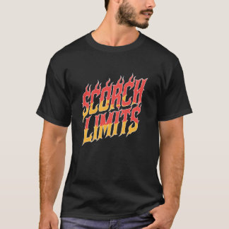 Camiseta Límite de Quemadura Llamas Motivacionales Bombero 