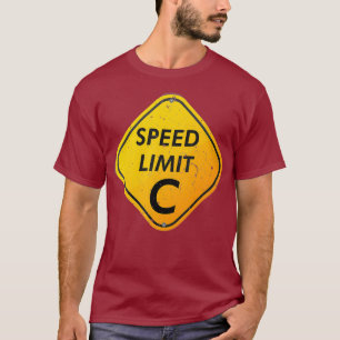 Camiseta Límite de velocidad C Velocidad de la ciencia div