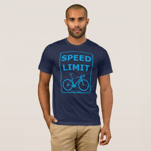 Camiseta Límite de velocidad de Rex del arco iris: Azul