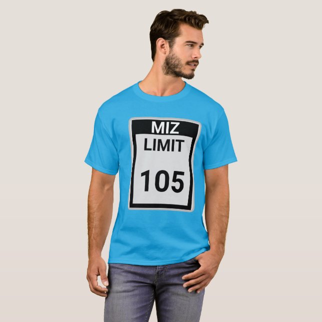 Camiseta Límite de velocidad Miz 105 (Anverso completo)