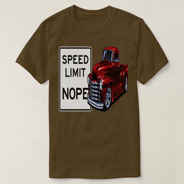 Camiseta Límite de velocidad Super Car Ga de Nope American  (Diseño del anverso)