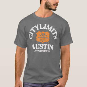 Camiseta Límites de ciudad de Austin