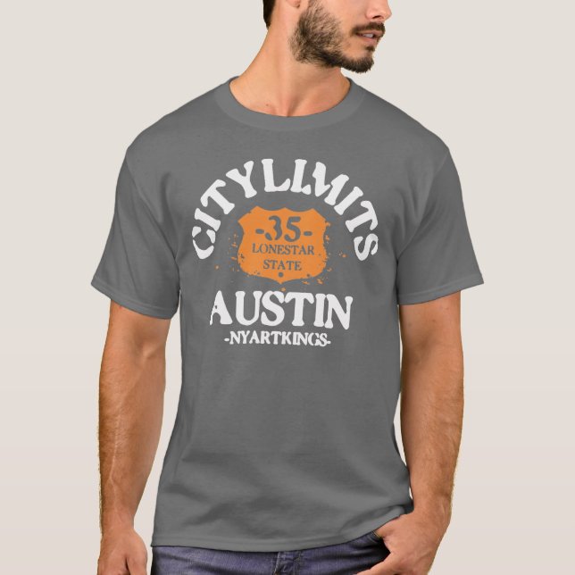 Camiseta Límites de ciudad de Austin (Anverso)